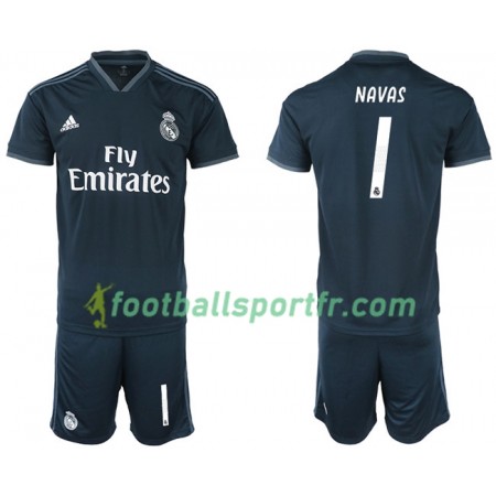 Tenue Real Madrid NAVAS 1 Enfant Exterieur 2018-2019 Maillot de Foot